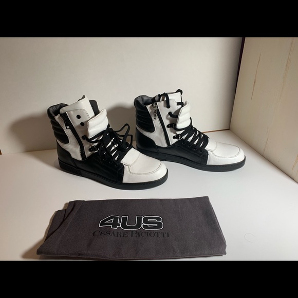 4US Cesare Paciotti Hightop Sneakers - Picture 6 of 7